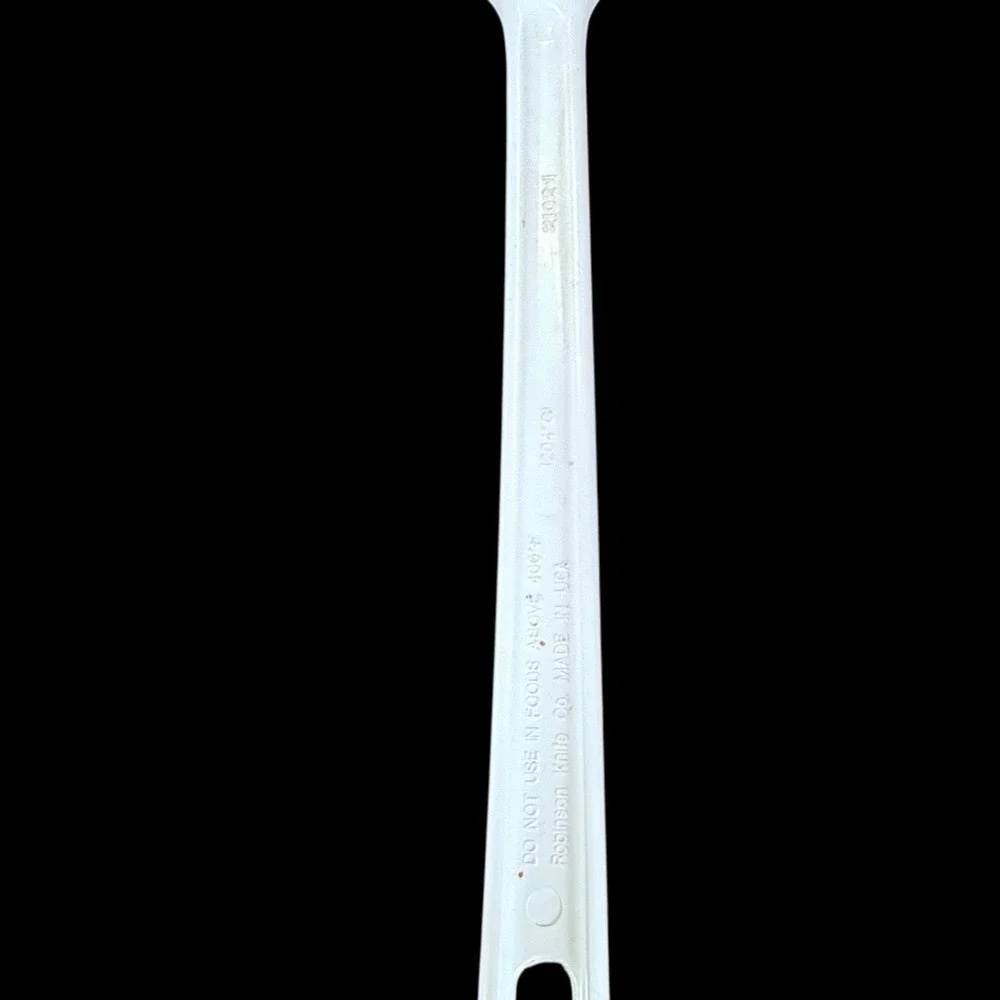 Vintage UltraTemp White Solid Serving Cooking‎ Spoon Plastic Robinson USA READ